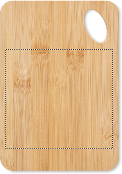 Bamboo cutting board: Logo position – side 1 of the product