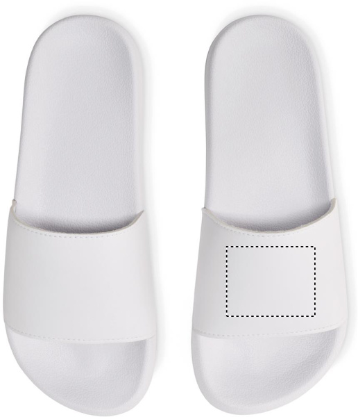 Anti -slip sliders size 36/37: Debossing – left side of the product