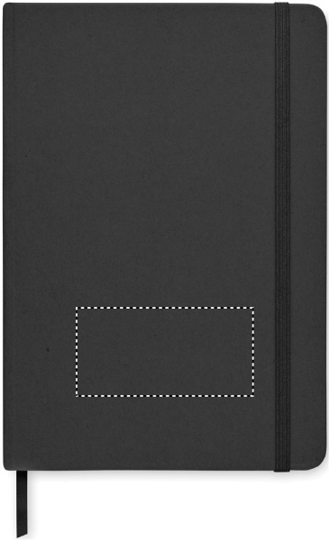 Carnet A5 en carton recyclé: Tampographie — Avant du produit