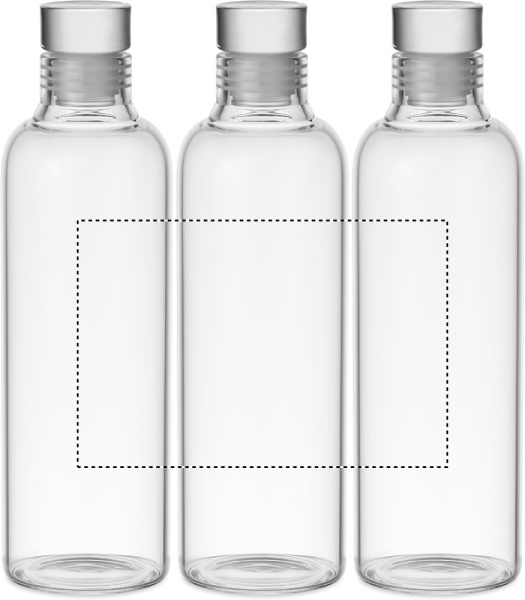 Borosilikaattilasipullo 500 ml: Ympäripainatus – tuotteen ympäri