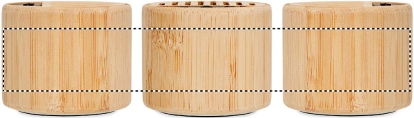 Wireless Lautsprecher Bambus: 360°-Druck – rund um das Produkt
