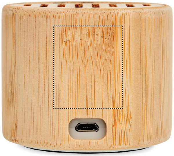 Wireless Lautsprecher Bambus: Logoposition – Seite 4 des Produkts