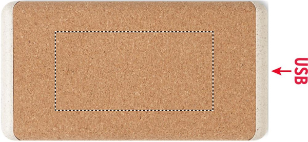 Wireless 10000mAh PowerBank: Pad printing – bottom of the product