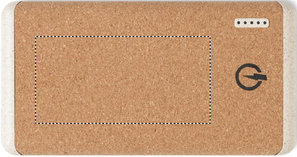 Wireless 10000mAh PowerBank: Pad printing – front of the product