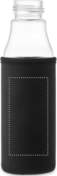 Glasflasche 500 ml: Logoposition – Beutel