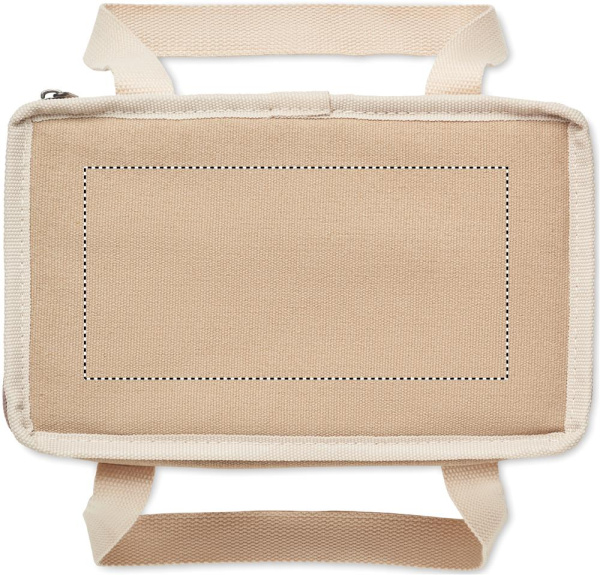 6 can cool bag canvas 320gr/m²: Logo position – top of the product