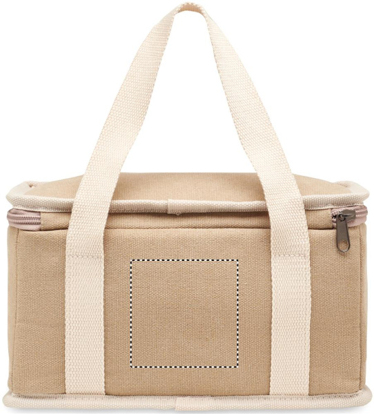 6 can cool bag canvas 320gr/m²: Logo position – back of the product