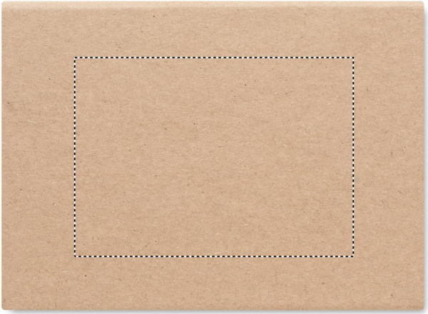 Ensemble de blocs de notes recyclées: Emplacement du logo – dessus du produit