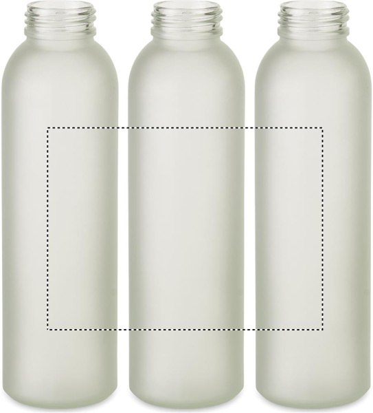 Glasflaska för sublimering 500 ml: Rundscreentryck – runt produkten