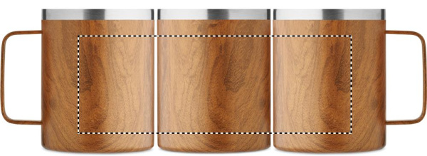 Mug à double paroi 300 ml: Impression à 360° autour du produit