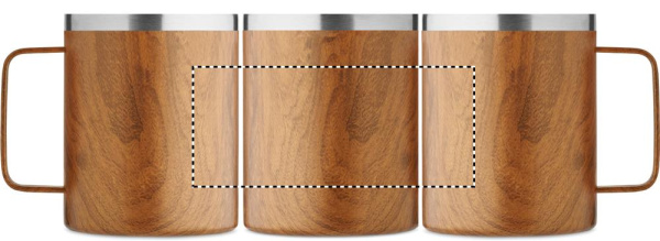 Mug à double paroi 300 ml: Sérigraphie circulaire – autour du produit