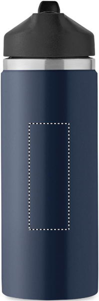 Dubultsienu termopudele 500 ml: Logotipa izvietojums – izstrādājuma priekšpuse
