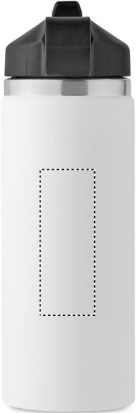 Dubultsienu termopudele 500 ml: Logotipa izvietojums – izstrādājuma aizmugure