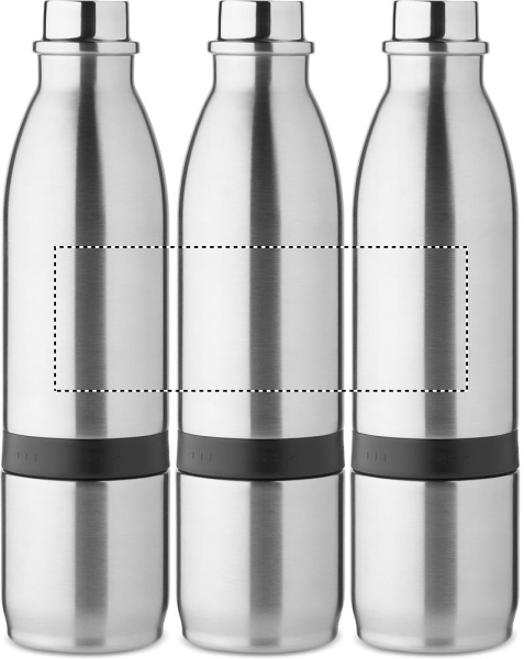 2-i-1-termosflaska 500 ml: Rundscreentryck – Flaska rundskärm