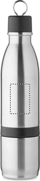 2-i-1-termosflaska 500 ml: Logotypens placering – flaska: framsida
