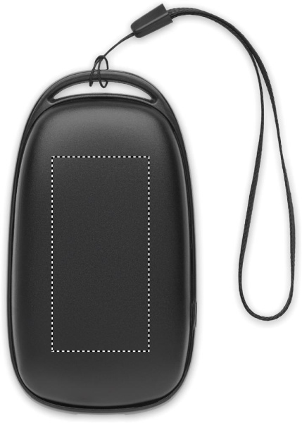 Handwärmer 4000 mAh Powerbank: Logoposition – Rückseite des Produkts