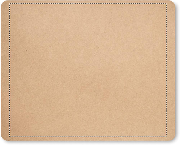 Tapis de souris en papier recyclé: Sérigraphie — Face 1 du produit
