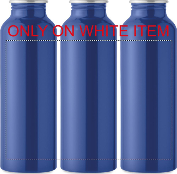 Recycled aluminium bottle 500 ml with stainless steel handle cap: Sublimation printing – product