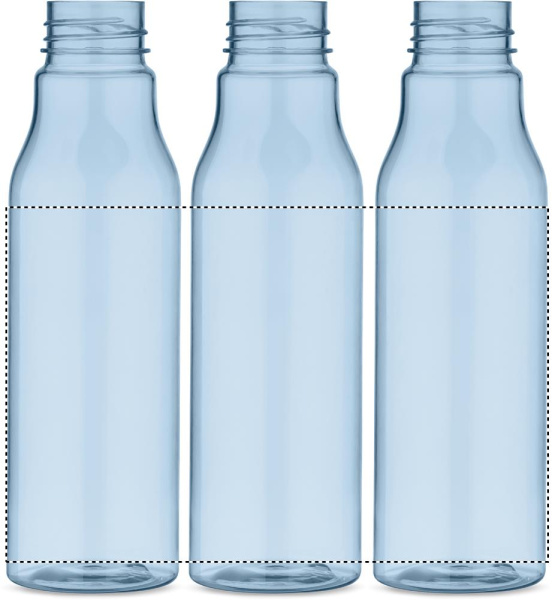 RPET-flaska med PP-lock 600 ml: 360°-tryck – runt produkten