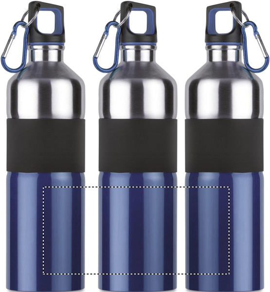Edelstahl-Trinkflasche 750 ml: Rundum-Siebdruck – rund um das Produkt
