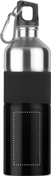 Edelstahl-Trinkflasche 750 ml: Logoposition – unterer Bereich der Produktvorderseite