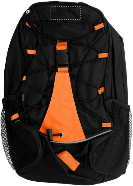 Adventure backpack: Logo position – upper front of the product