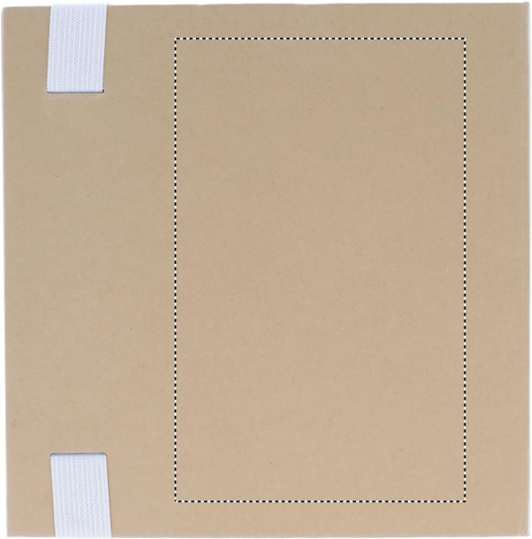 Block med post-its och penna: Screentryck – produktens baksida