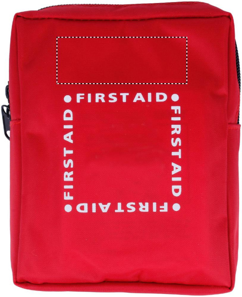 Trousse de premiers secours: Emplacement du logo — Au-dessus du texte