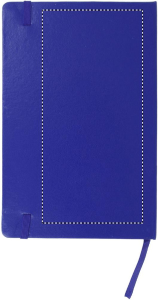 A5 notebook 96 squared sheets: Logo position – back of the product