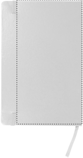 A5 notebook 96 squared sheets: Digital printing – back of the product