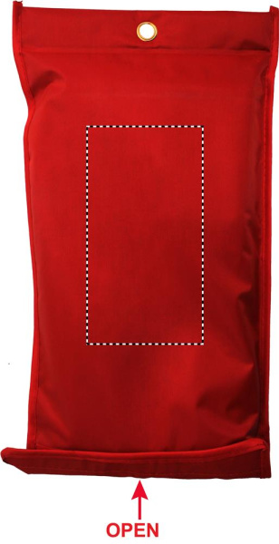 Fire blanket in pouch 100x95cm: Logo position – front of the product