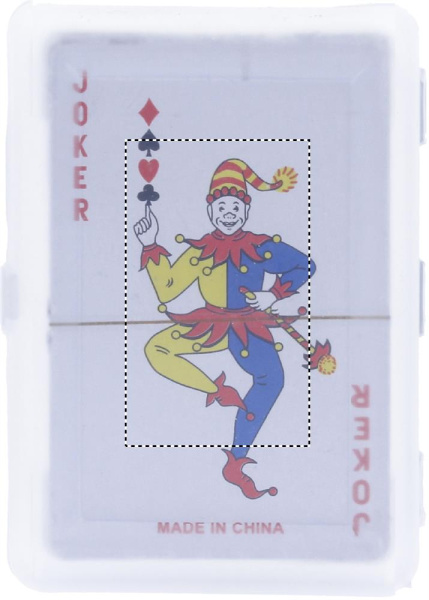 Spielkarten: Logoposition – Oberseite des Produkts