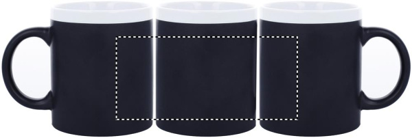 Mug ardoise en grès 300 ml: Sérigraphie circulaire – autour du produit
