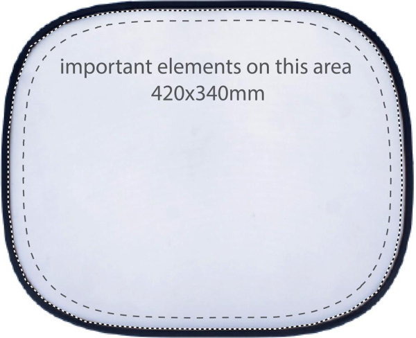 Ensemble de 2 protections pour vitres de voiture: Emplacement du logo — Pièce 1