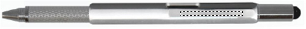 Spirit level pen with ruler: Logo position – clip
