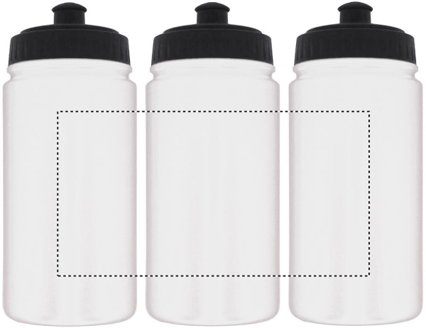 Sporttrinkflasche 500 ml: Rundum-Siebdruck – rund um das Produkt