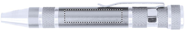 Outil multifonction en aluminium: Emplacement du logo — Tournevis
