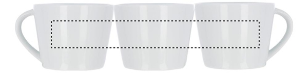 Cappuccino Tasse und Untertasse: Keramiktransfer – Becher