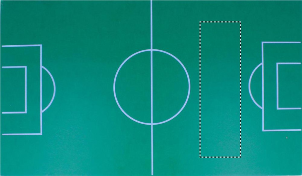 Mini football table: Logo position – grass right