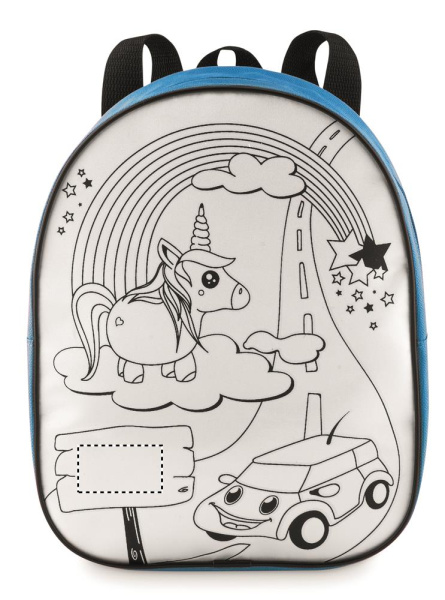 Backpack with 5 markers: Logo position – front of the product