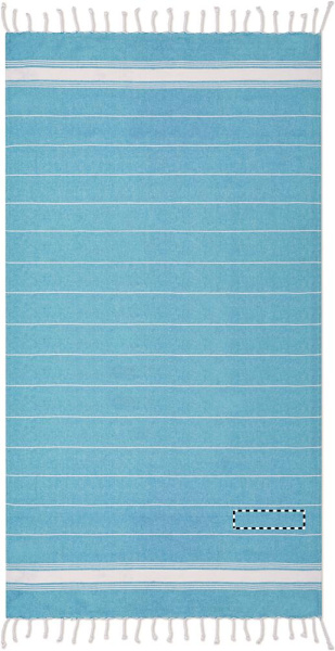 Beach towel cotton  180 gr/m²: Logo position – towel corner