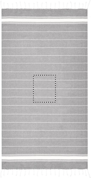 Beach towel cotton  180 gr/m²: Embroidery – towel: centre