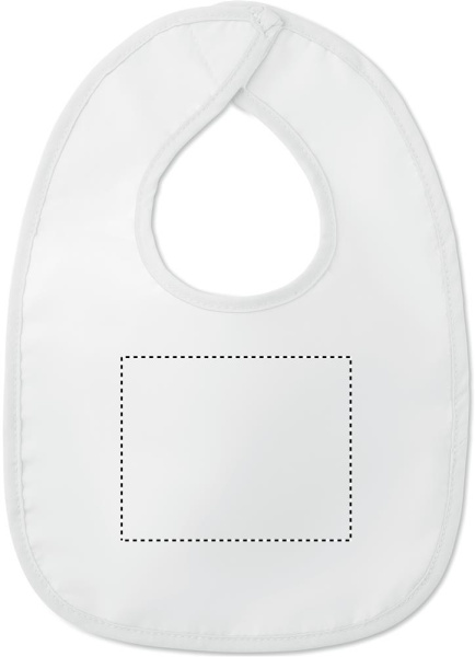 Bavoir bébé en coton: Sérigraphie — Avant du produit
