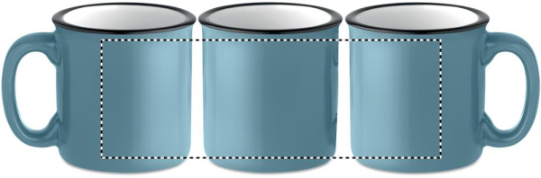 Keramische vintage beker: Logoposition – Tasse