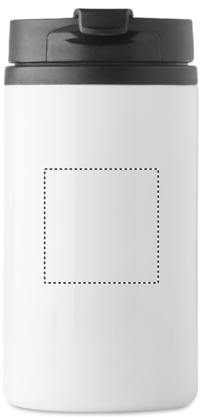Divsienu termokrūze Falun 250 ml: Logotipa izvietojums – izstrādājuma priekšpuse