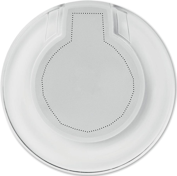 Round wireless charging pad 5W: Digital printing – front of the product
