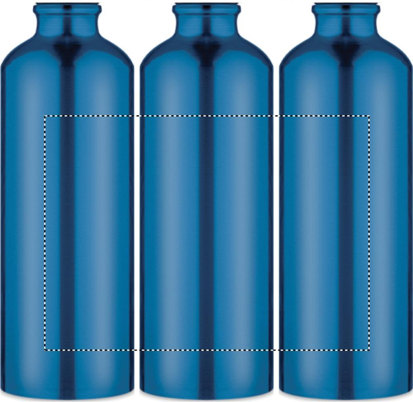 Vienas sienas alumīnija pudele 750 ml ar karabīni: Apļveida sietspiede – apkārt izstrādājumam