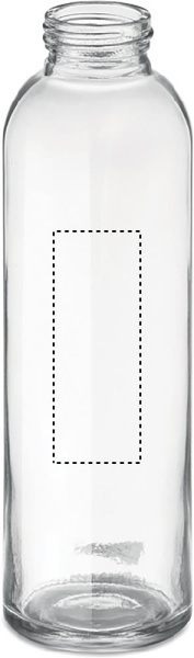 Glastrinkflasche mit Neoprenhülle 500 ml: Logoposition – Vorderseite des Produkts