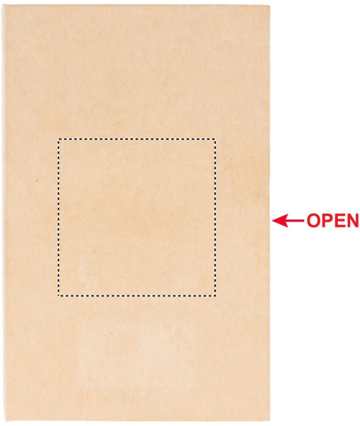 Desk memo set with calendar: Logo position – front of the product