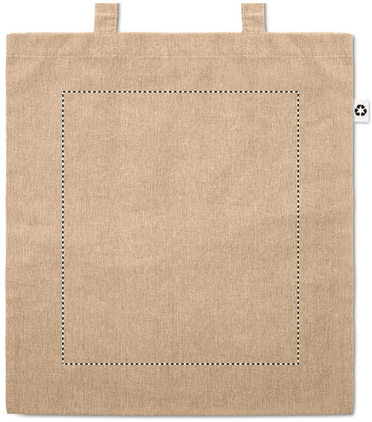 Sac de courses à 2 tons 140 g: Impression par transfert numérique — Avant du produit